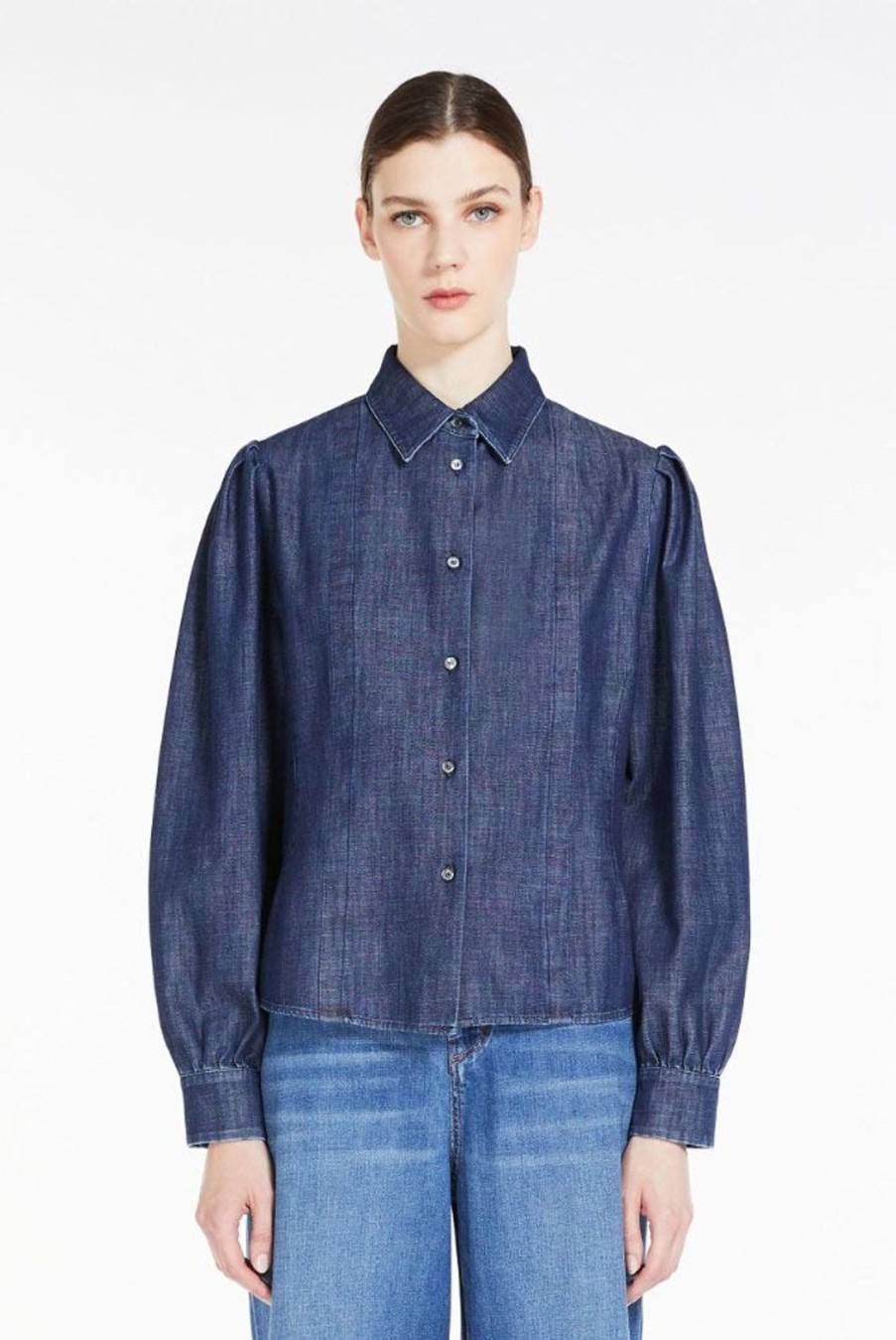 Clothing Weekend MaxMara | Pantera Denim Shirt - Navy