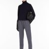 Clothing Weekend MaxMara | Cordoba Check Trousers - Medium Grey