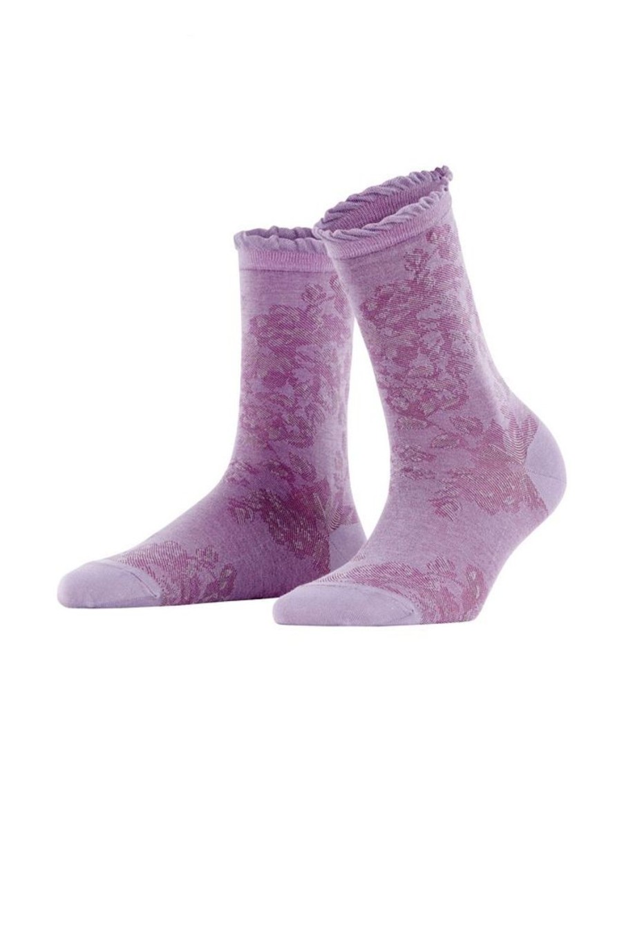 Accessories Falke | Gentle Socks With Ruched Cuffs - Lavender