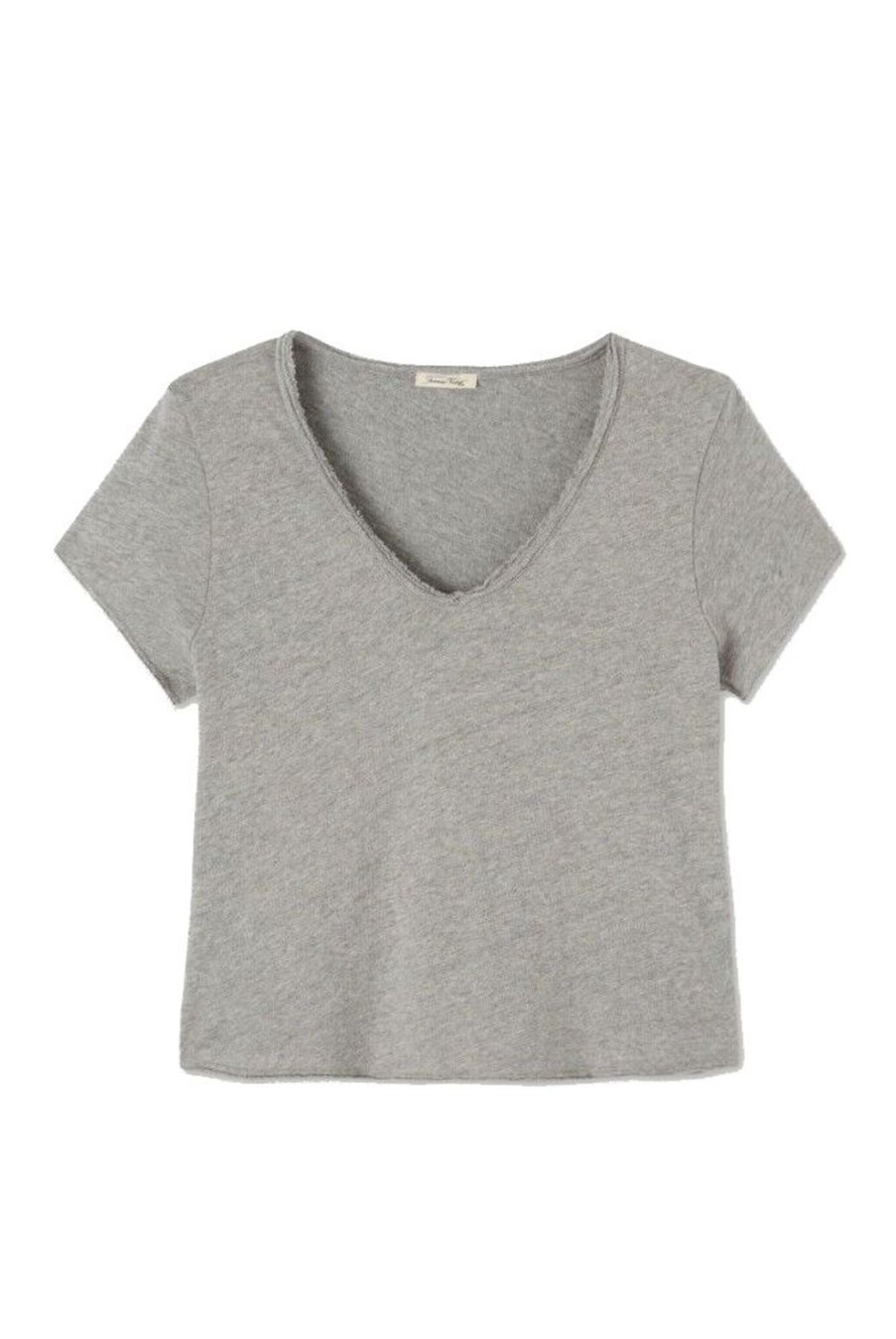 Clothing American Vintage | Sonoma V-Neck T-Shirt - Heather Grey