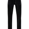 Clothing Juicy Couture | Del Ray Classic Velour Pocketed Bottoms - Black