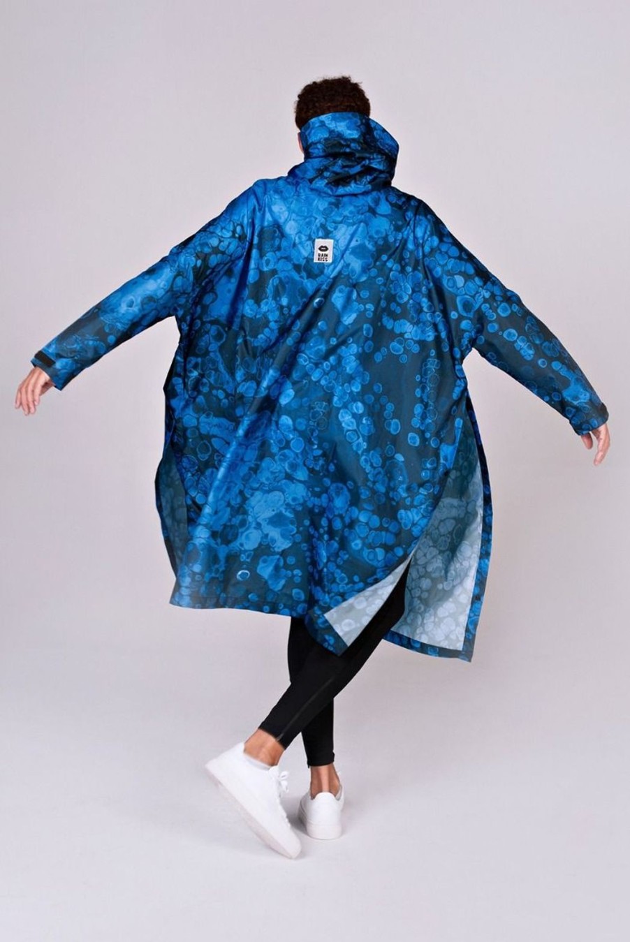 Party Wear Rainkiss | Rain Poncho - Blue Bubbles