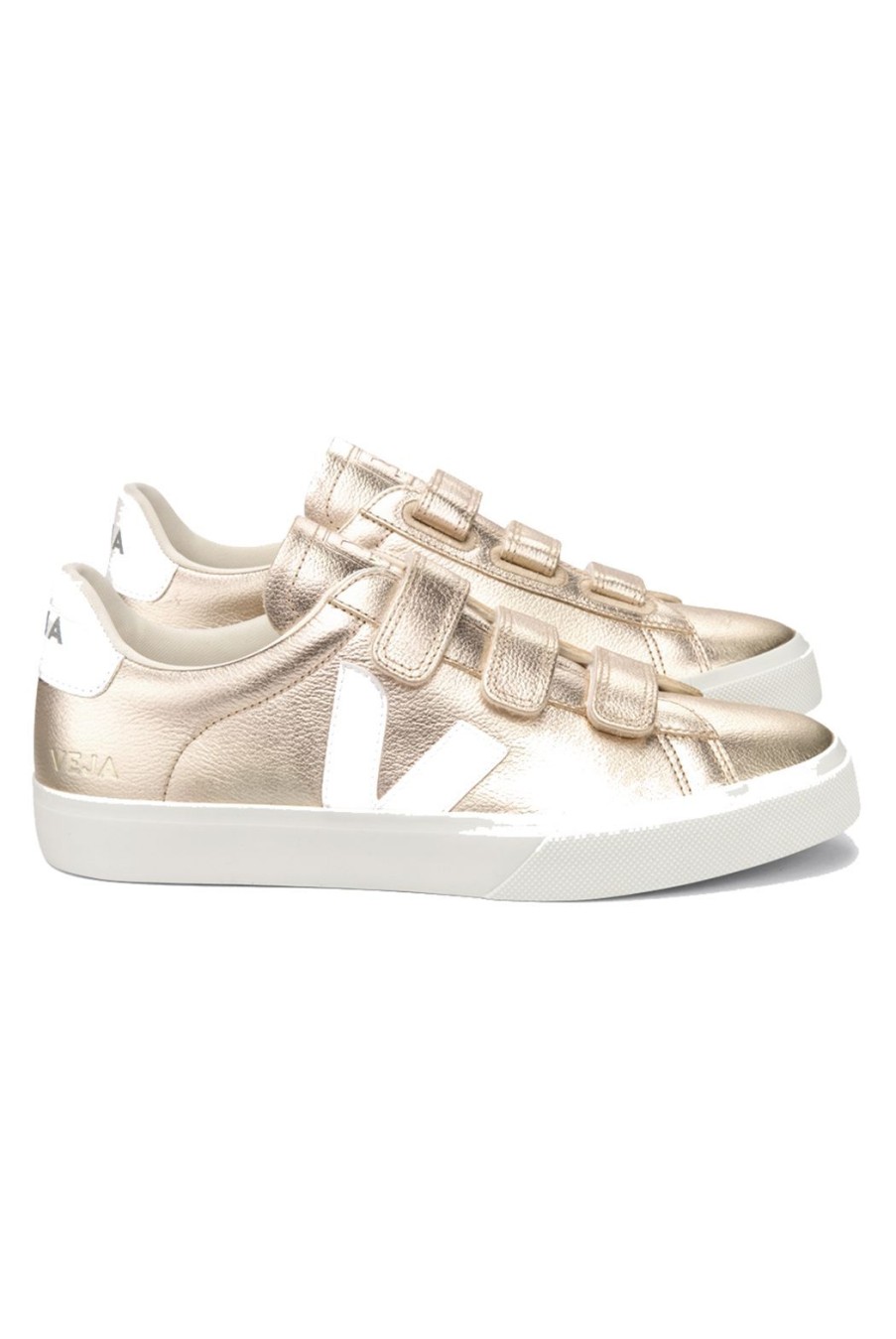 Shoes Veja | Recife Leather Trainers - Platine White