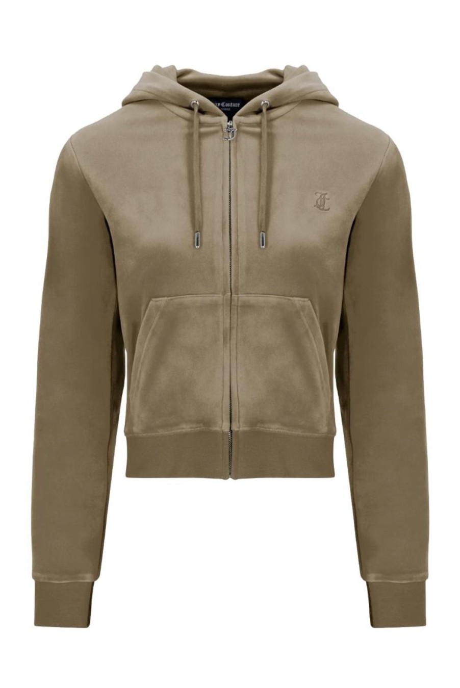 Clothing Juicy Couture | Robertson Classic Velour Hoodie - Vetiver