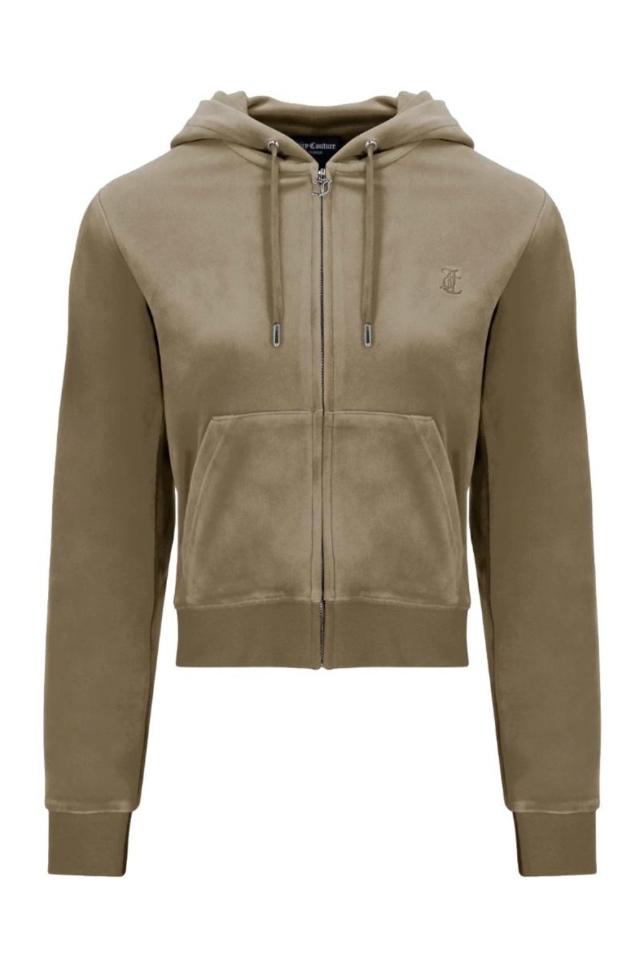 Clothing Juicy Couture | Robertson Classic Velour Hoodie - Vetiver