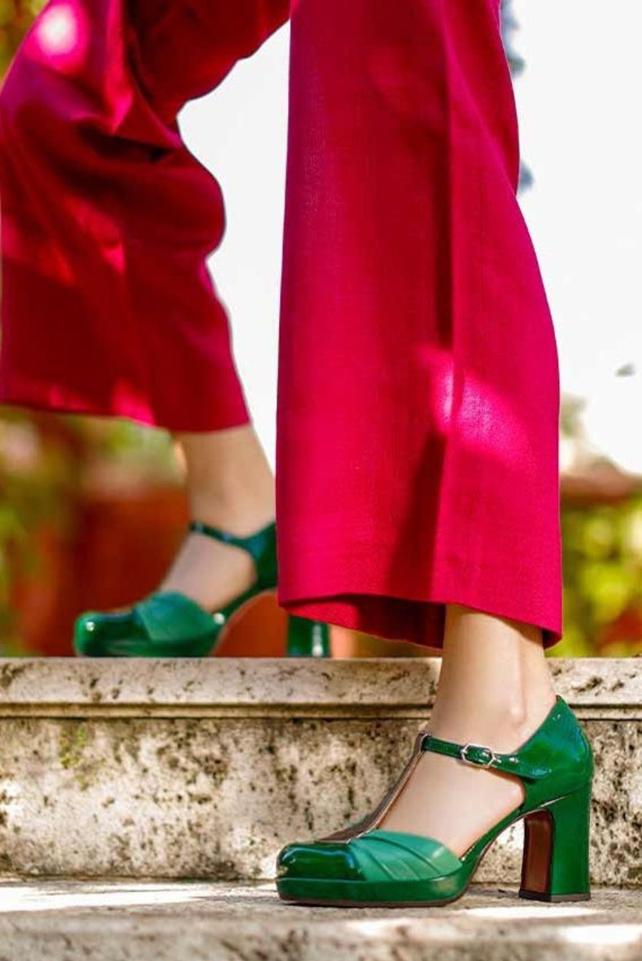 Party Wear Chie Mihara | Dajud Shoes - Green