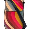 Lifestyle Paul Smith | Swirl Print Leather Cross-Body Phone Pouch Bag - Multicolour