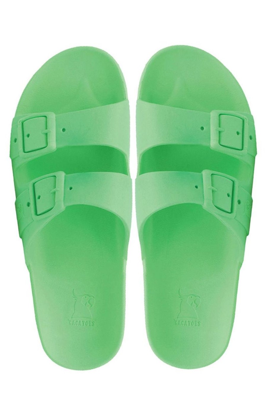 Shoes Cacatoès | Bahia Sandals - Green Fluo