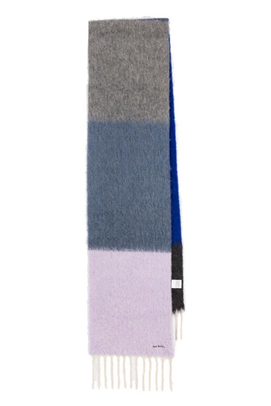 Accessories Paul Smith | Colour Block Fuzzy Scarf- Blue