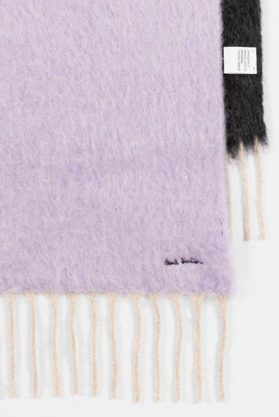 Accessories Paul Smith | Colour Block Fuzzy Scarf- Blue