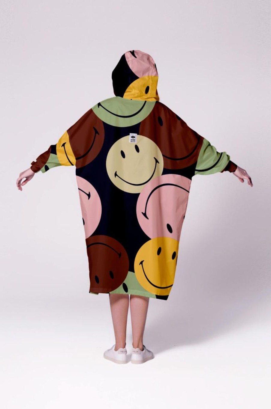 Lifestyle Rainkiss | Rain Poncho - Retro Smiley