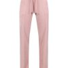 Clothing Juicy Couture | Del Ray Classic Velour Pocketed Bottoms - Pale Pink