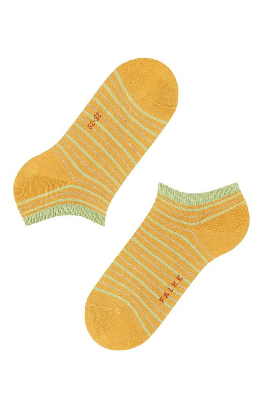 Accessories Falke | Stripe Shimmer Sneaker Socks - Hot Ray