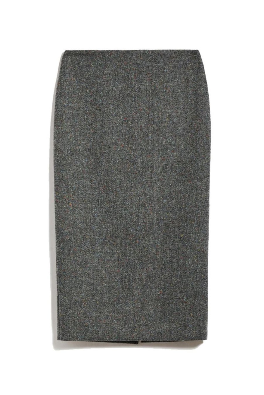 Clothing Weekend MaxMara | Virgus Harris Tweed Skirt - Dark Grey