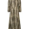 Clothing Baum Und Pferdgarten | Adya Dress - Light Yellow Snake