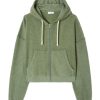 Clothing American Vintage | Bobypark Zipped Hoodie - Bottle Melange