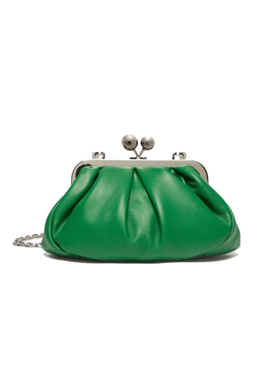 Accessories Weekend MaxMara | Prati Small Nappa Leather Pasticcino Bag - Green