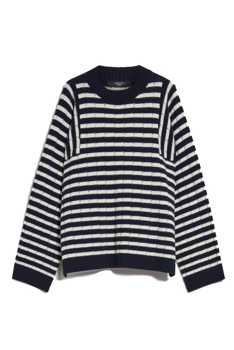 Clothing Weekend MaxMara | Bird Wool Yarn Sweater - Navy