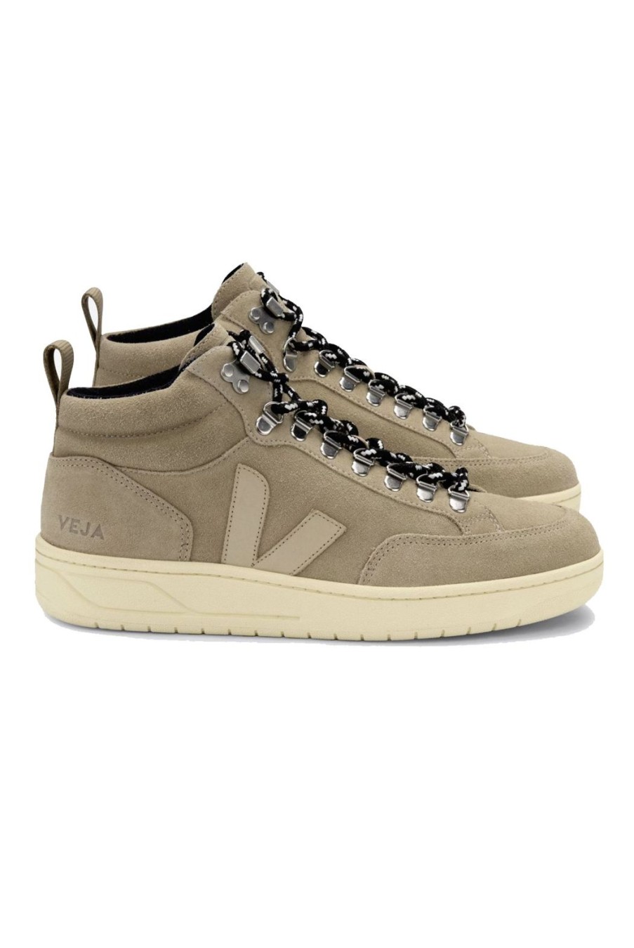 Shoes Veja | Roraima Suede High Top Trainers - Dune Almond