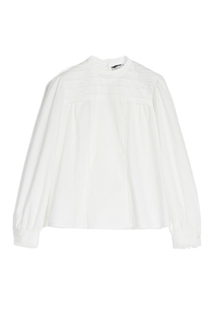 Clothing Weekend MaxMara | Laringe Cotton Poplin Blouse - White