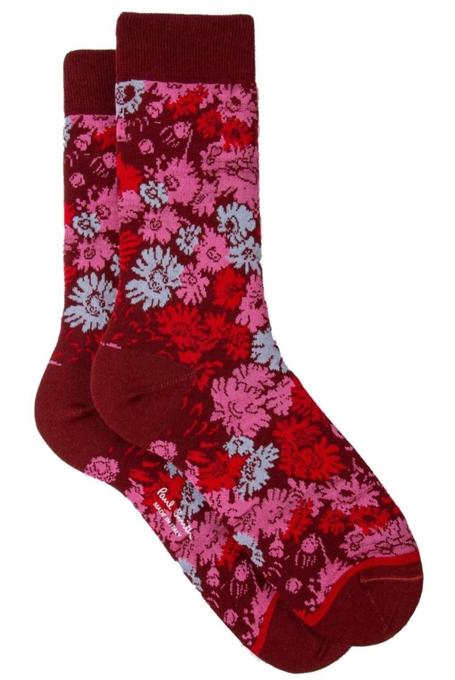 Accessories Paul Smith | Archive Floral Socks - Burgundy