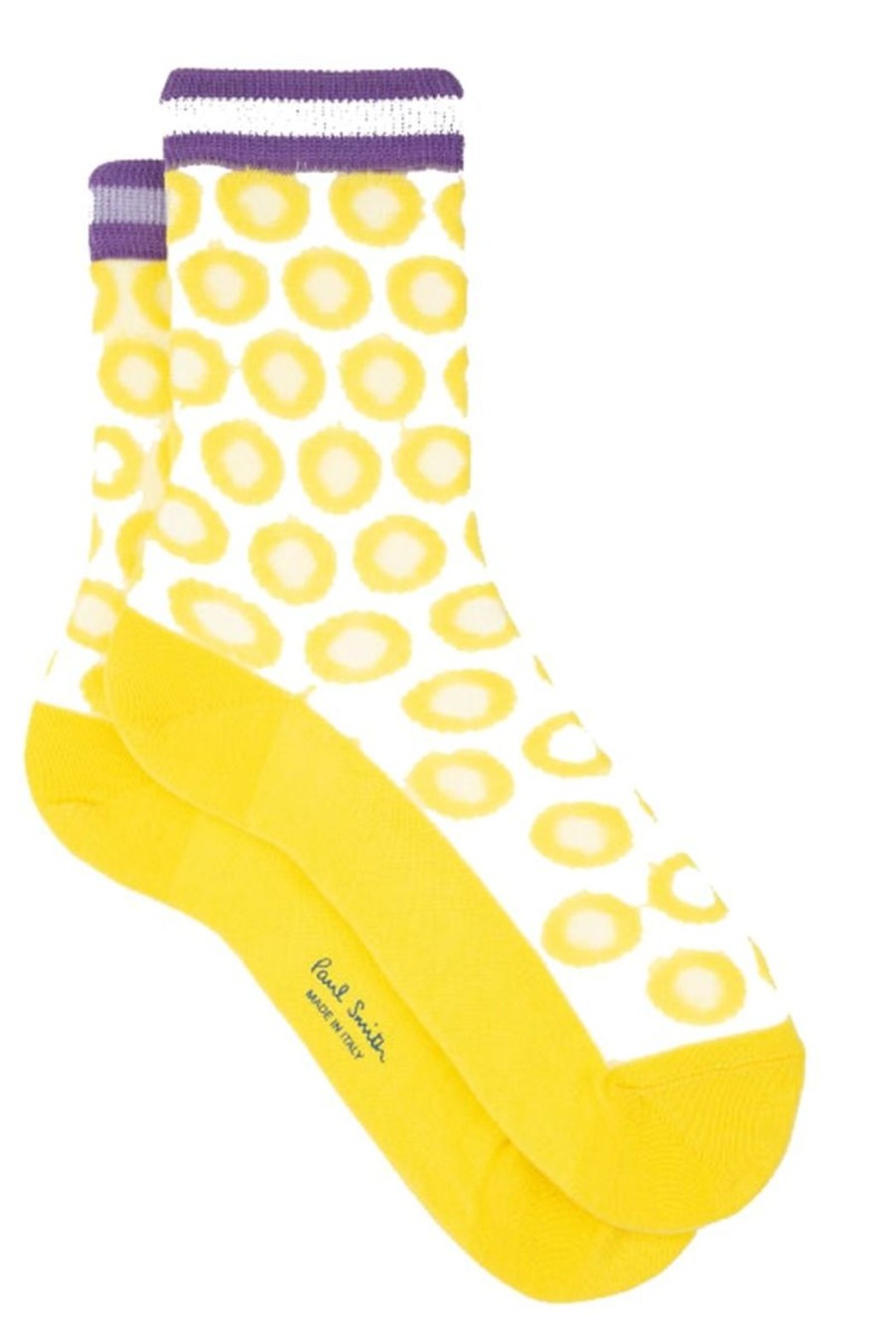 Accessories Paul Smith | Bella Sheer Glow Polka Dot Socks - Yellow