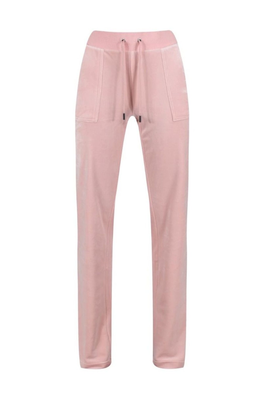 Clothing Juicy Couture | Del Ray Classic Velour Pocketed Bottoms - Pale Pink