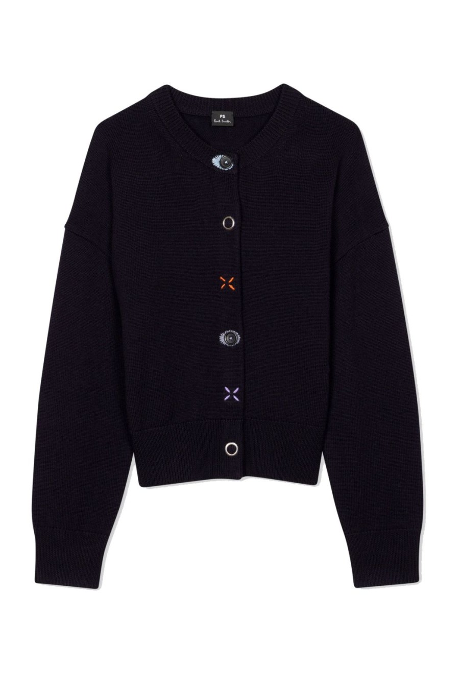 Clothing Paul Smith | Mixed Button Cardigan - Navy