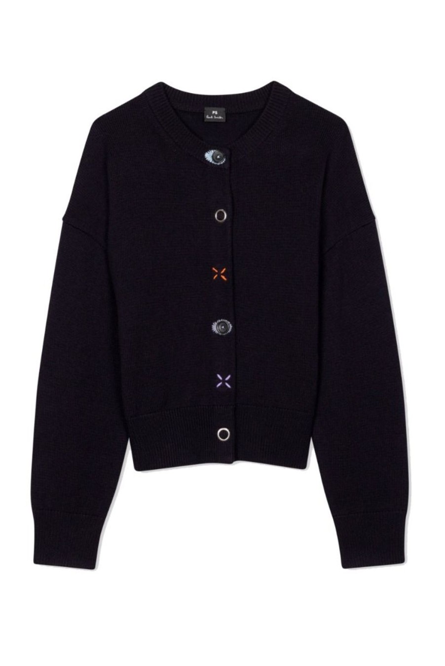 Clothing Paul Smith | Mixed Button Cardigan - Navy