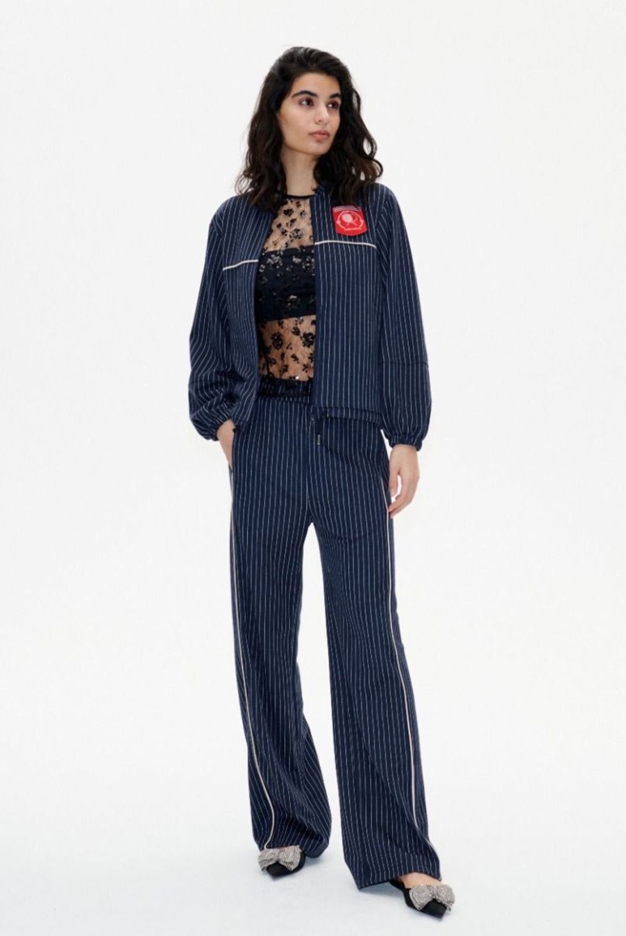 Clothing Baum Und Pferdgarten | Janka Trousers - Tracksuit Pinstripe