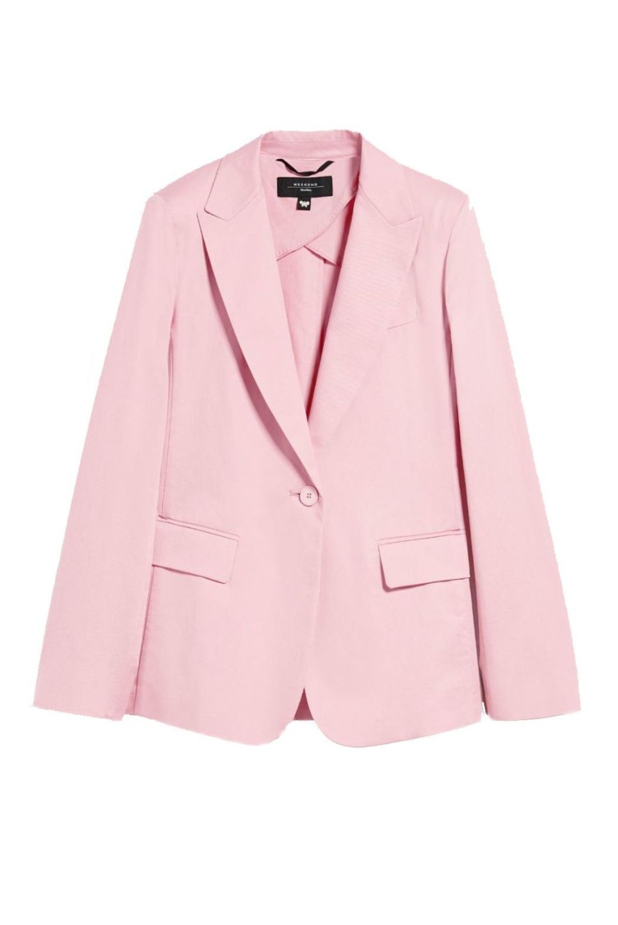 Clothing Weekend MaxMara | Gelosia Cotton & Linen Blazer - Pink