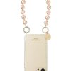 Accessories La Coque Française | Jemma Chain 30Cm Resin Gold Carabiners - Pink