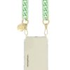 Accessories La Coque Française | Sarah Chain 120Cm Resin Gold Carabiners - Matte Pastel Green