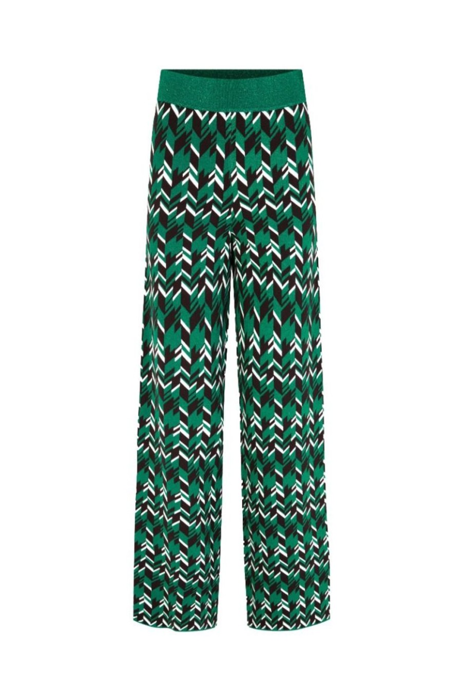 Clothing Baum Und Pferdgarten | Cabery Trousers - Green Geometric