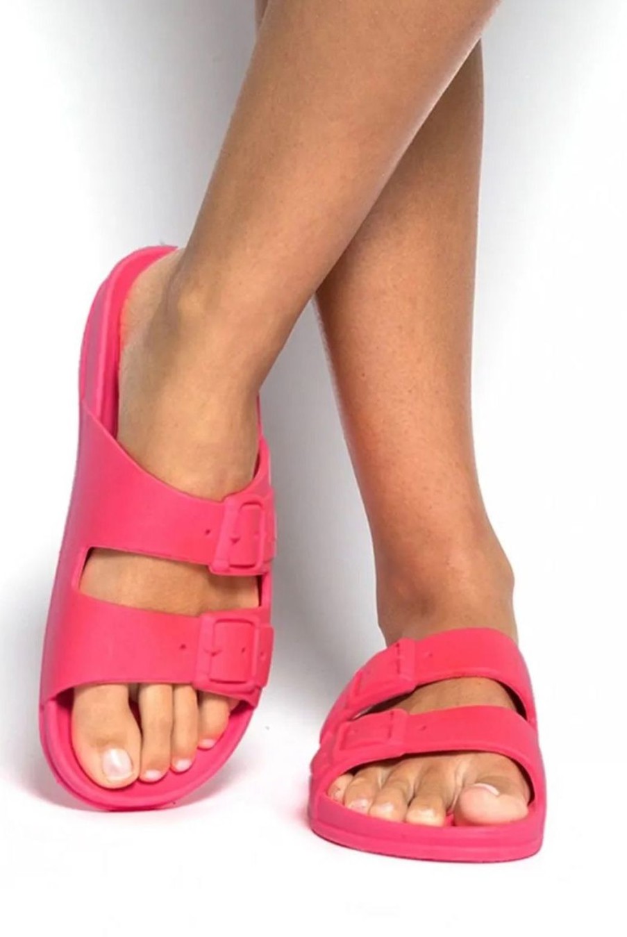 Shoes Cacatoès | Bahia Sandals - Pink Fluo