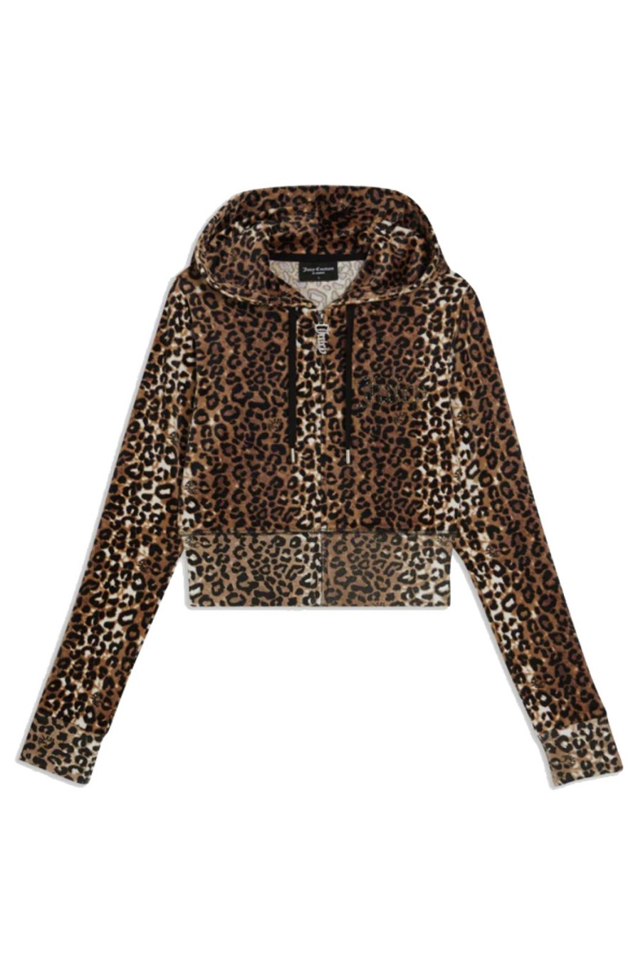 Clothing Juicy Couture | Marissa Classic Velour Hoodie - Leopard