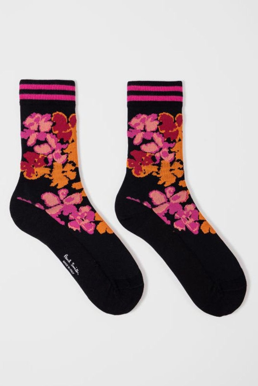 Accessories Paul Smith | Delia Floral Socks - Black & Pink