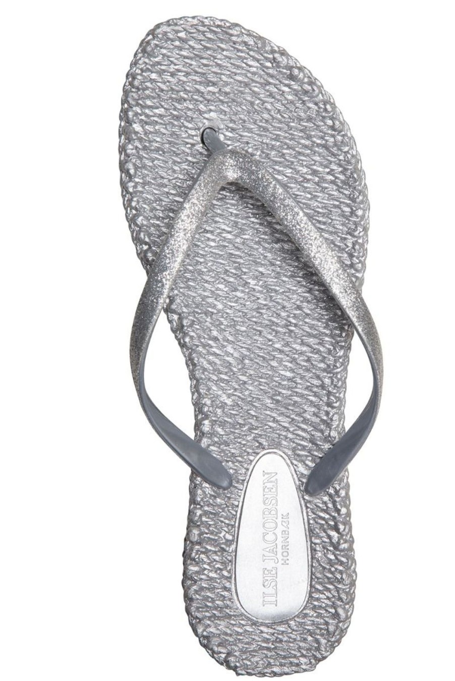 Shoes Ilse Jacobsen | Cheerful Glitter Flip Flops - Silver