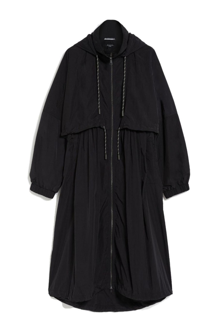 Clothing Weekend MaxMara | Olimpia Hooded Taffeta Duster Coat - Black