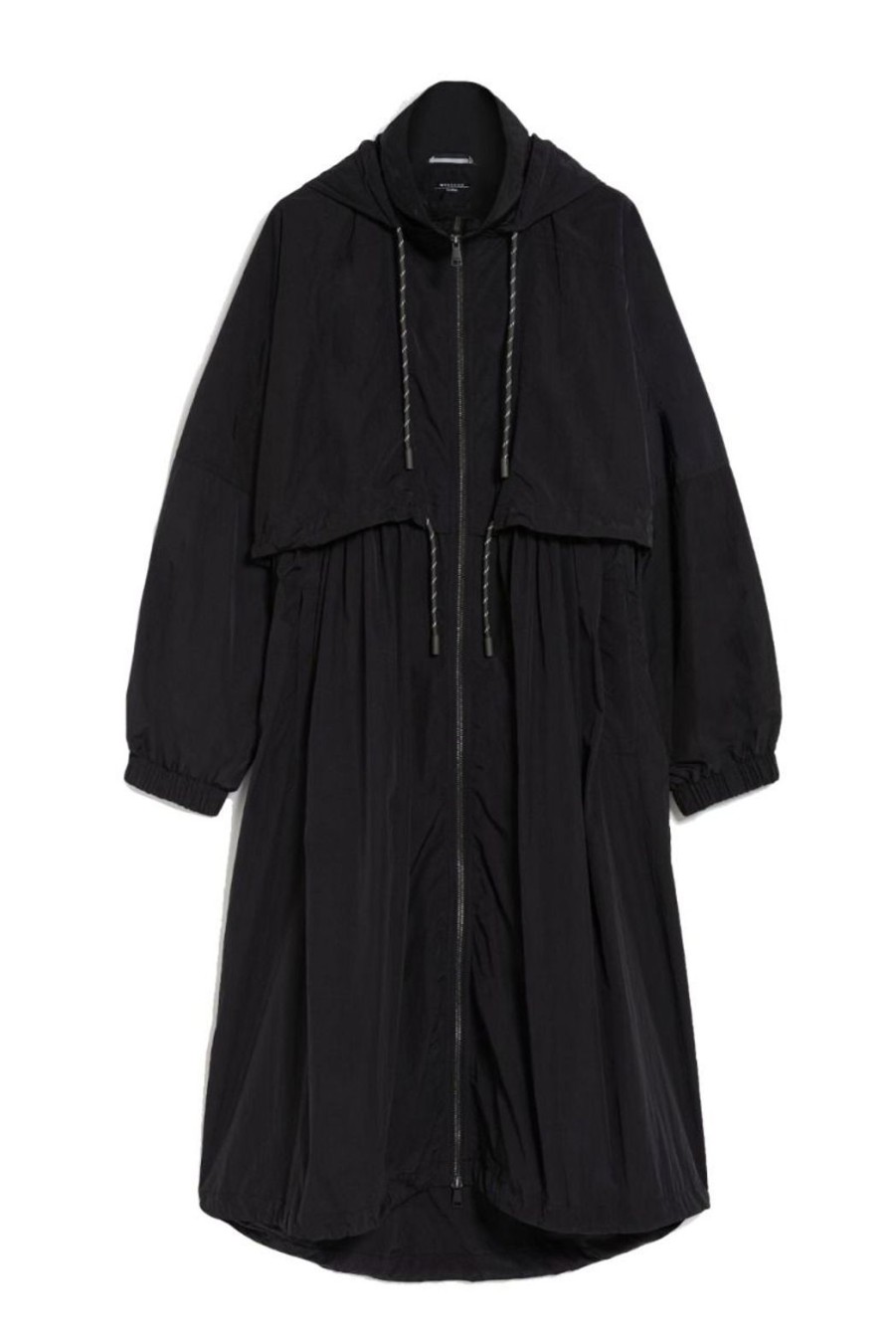 Clothing Weekend MaxMara | Olimpia Hooded Taffeta Duster Coat - Black