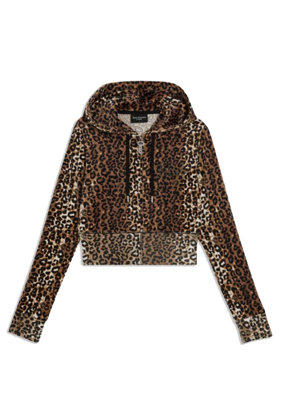 Clothing Juicy Couture | Marissa Classic Velour Hoodie - Leopard