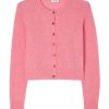 Clothing American Vintage | Razpark Cardigan - Candy Pink Melange