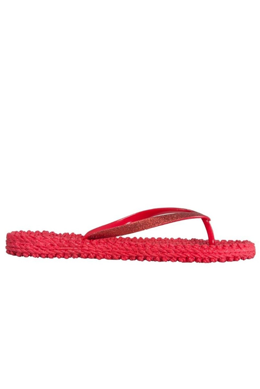 Clothing Ilse Jacobsen | Cheerful Glitter Flip Flops - Deep Red