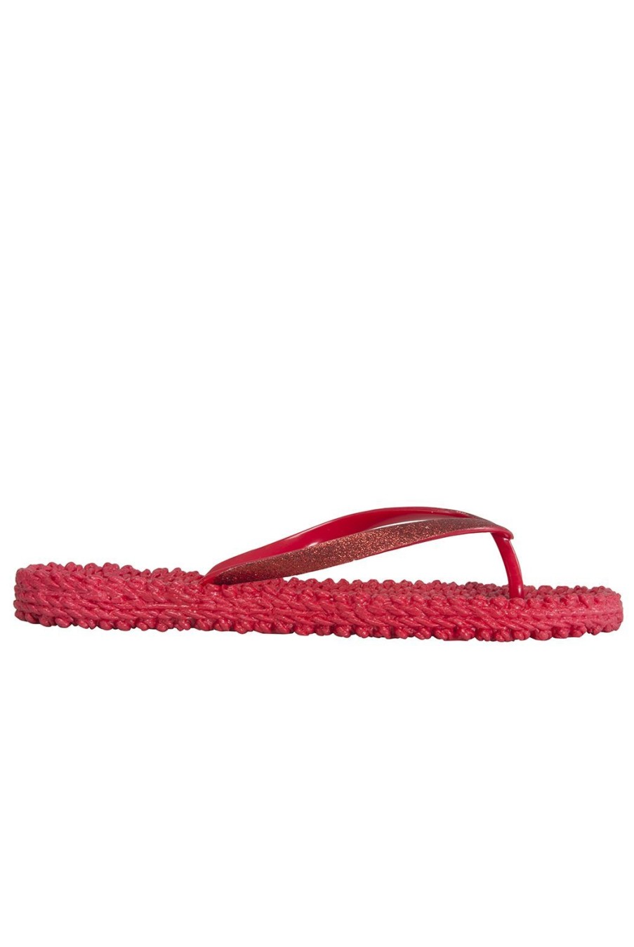 Clothing Ilse Jacobsen | Cheerful Glitter Flip Flops - Deep Red