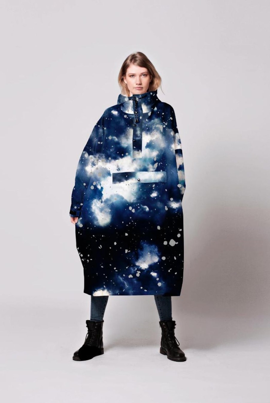 Clothing Rainkiss | Rain Poncho - Starry Night