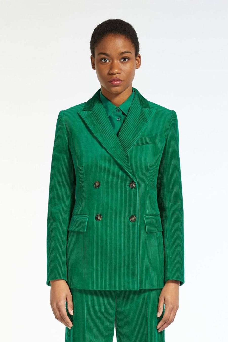 Clothing Weekend MaxMara | Katanga Corduroy Jacket - Emerald