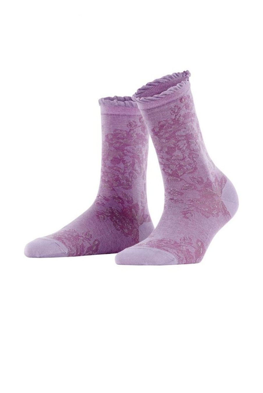 Accessories Falke | Gentle Socks With Ruched Cuffs - Lavender