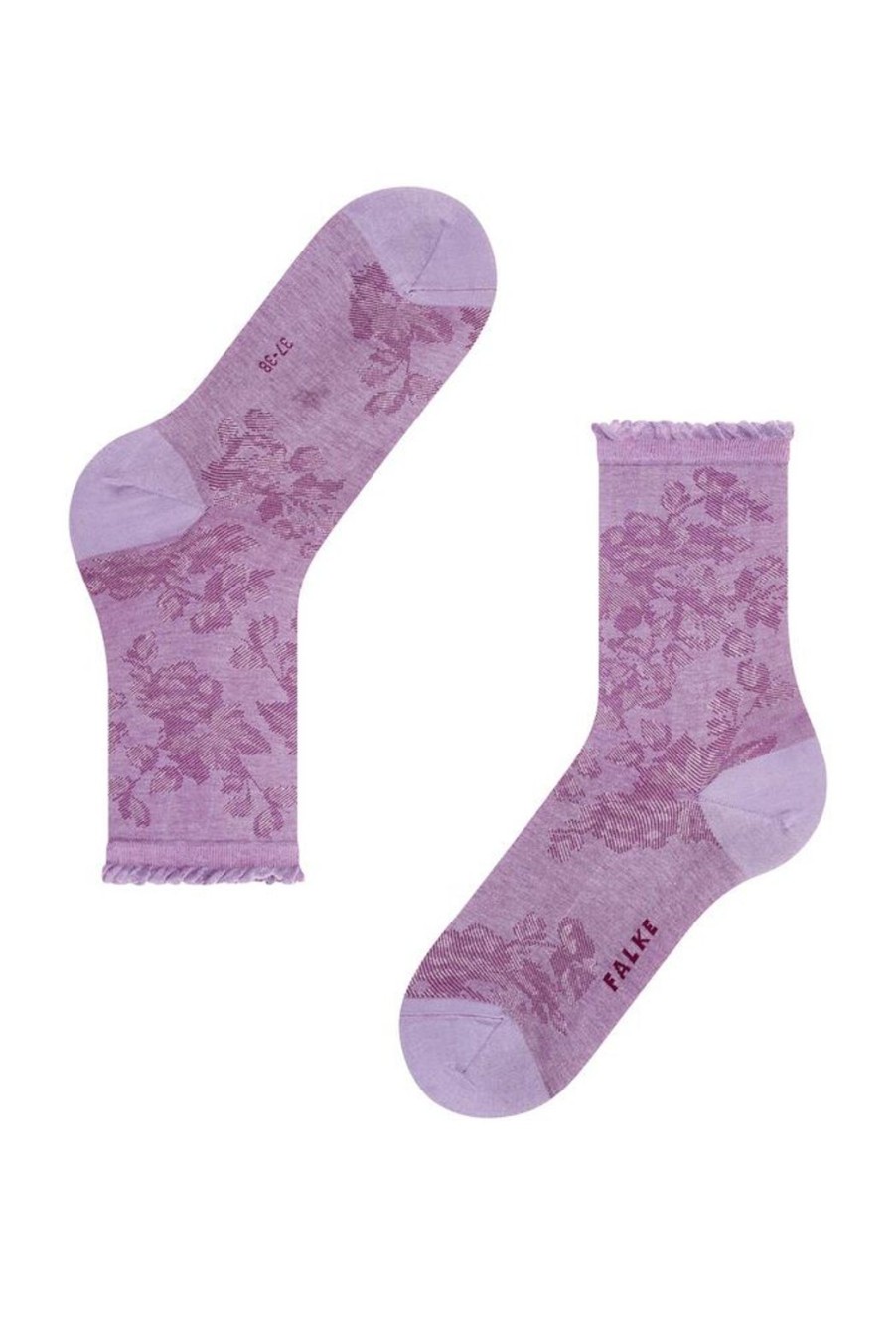 Accessories Falke | Gentle Socks With Ruched Cuffs - Lavender