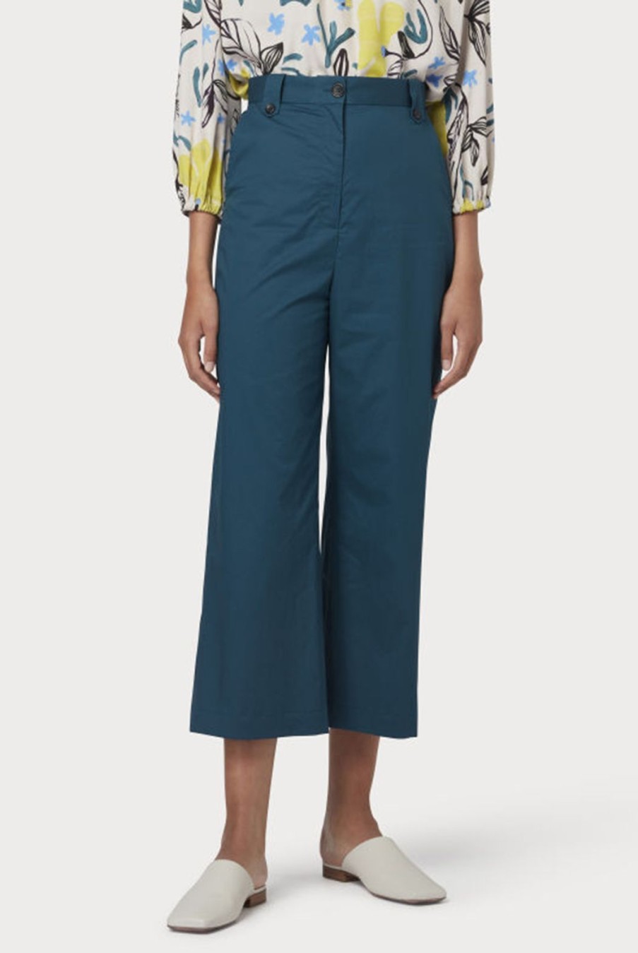 Clothing Paul Smith | Cropped Trousers - Teal