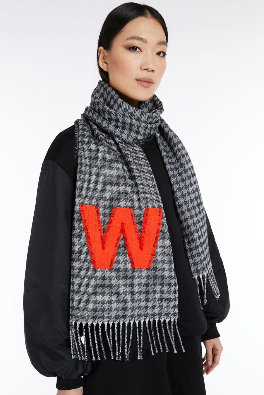 Accessories Weekend MaxMara | Ercole Scarf - Black & White